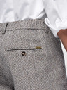 Ombre Clothing Pánske štruktúrované šortky REGULAR FIT – hnedý melír V1 OM-SRCS-0189 Ombre Clothing
