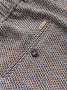 Ombre Clothing Pánske štruktúrované šortky REGULAR FIT – hnedý melír V1 OM-SRCS-0189 Ombre Clothing