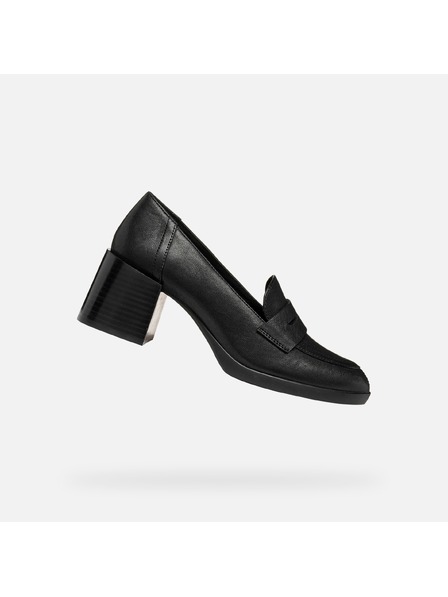 Geox Čierna dámska obuv na podpätku Geox Walk Pleasure 55T