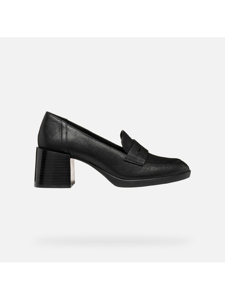 Geox Čierna dámska obuv na podpätku Geox Walk Pleasure 55T