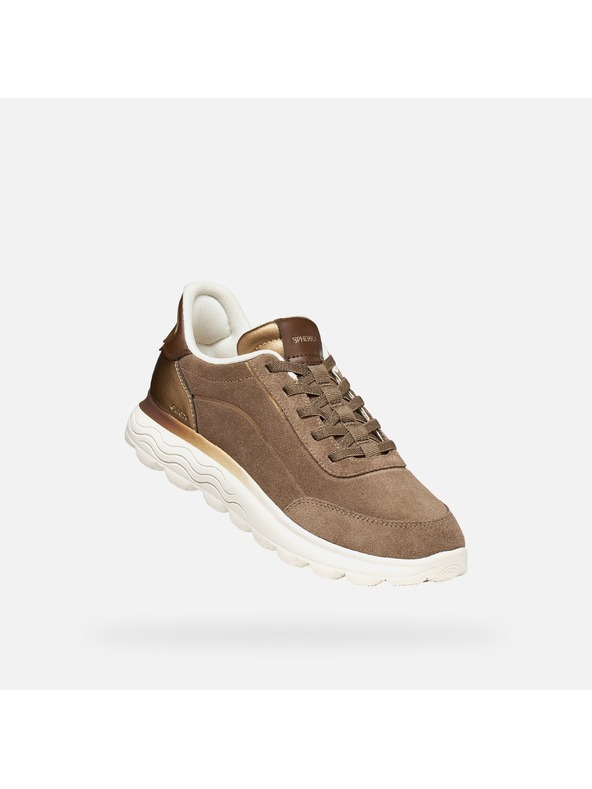 Geox Hnedé dámske tenisky Geox Spherica Plus