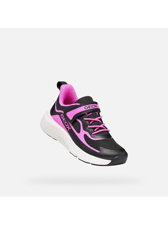 Geox Čierne dievčenské tenisky Geox Pro-Ran