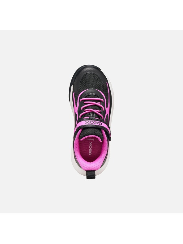 Geox Čierne dievčenské tenisky Geox Pro-Ran