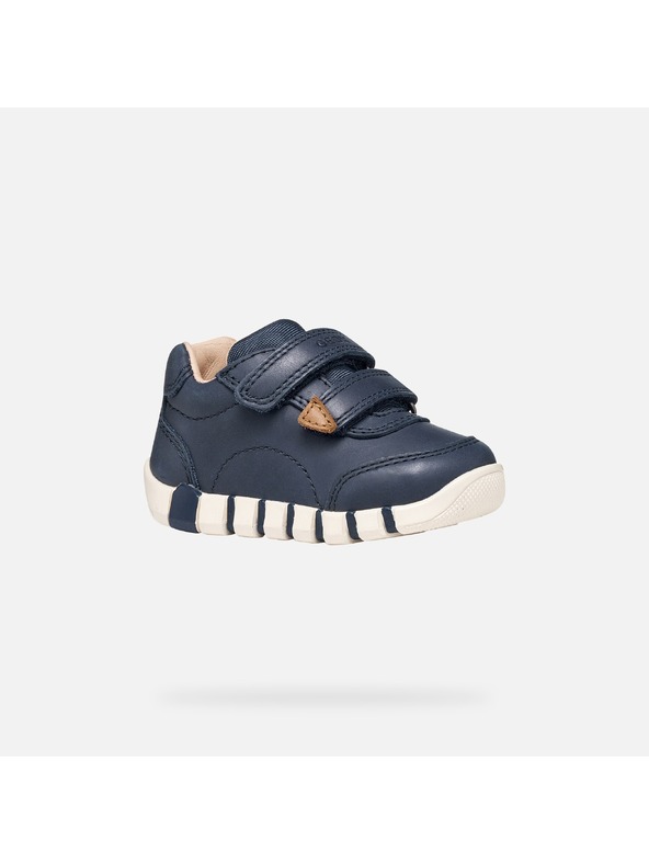 Geox Tmavomodré chlapčenské barefoot tenisky Geox Iupidoo