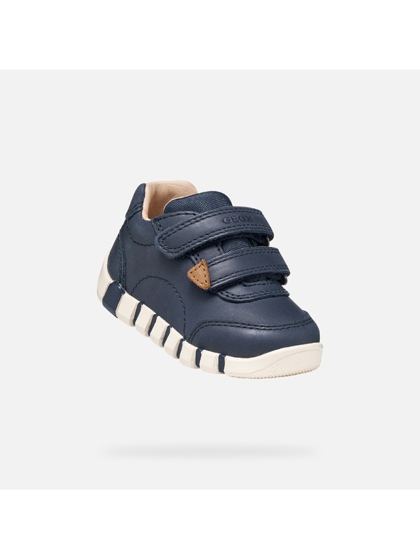 Geox Tmavomodré chlapčenské barefoot tenisky Geox Iupidoo