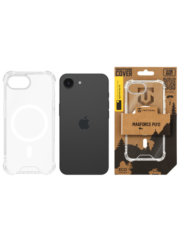 Tactical Tactical MagForce Plyo Puzdro pre Apple iPhone 16e/17e Transparent