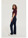 Moodo Bootcut džínsy tmavo modré Moodo