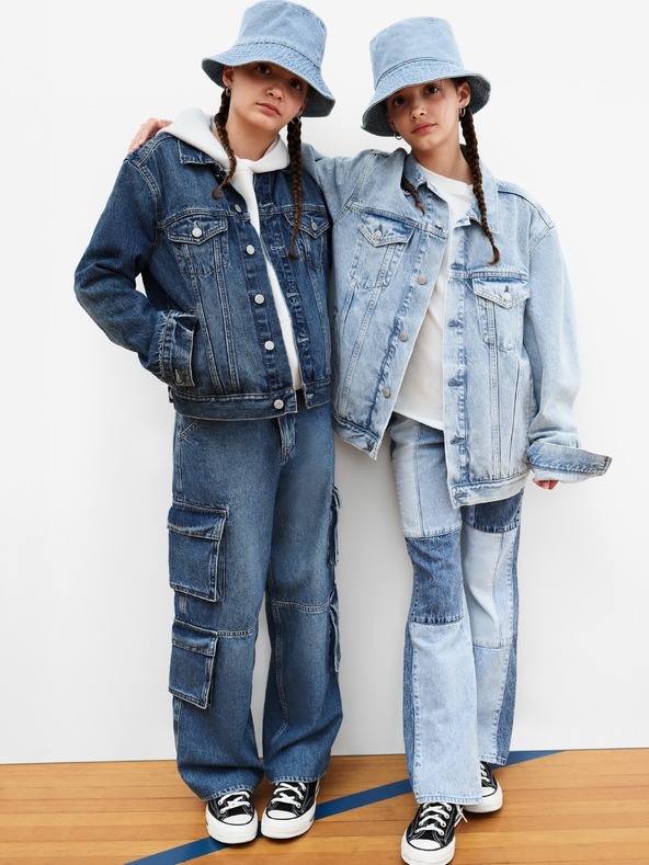 GAP Detská džínsová bunda Unisex Gap