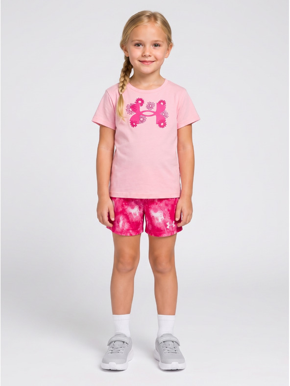 Under Armour Dievčenský set Under Armour UA PRINTED BIKE SHORT SET