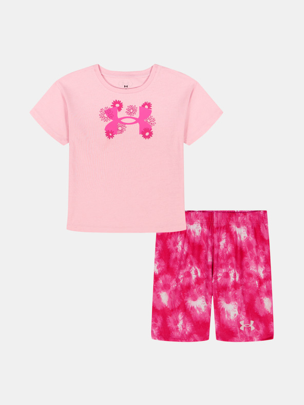 Under Armour Dievčenský set Under Armour UA PRINTED BIKE SHORT SET