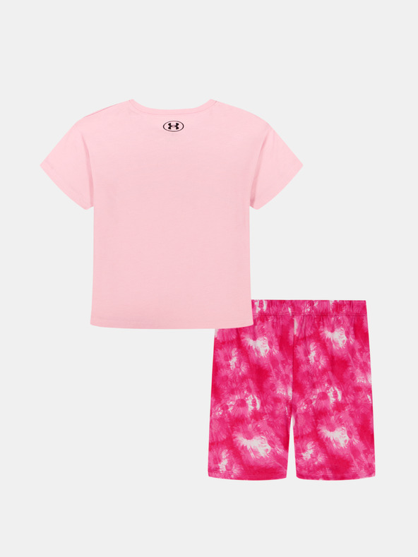 Under Armour Dievčenský set Under Armour UA PRINTED BIKE SHORT SET
