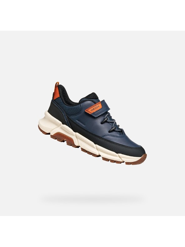 Geox Tmavomodré chlapčenské tenisky Geox Flexyper Plus