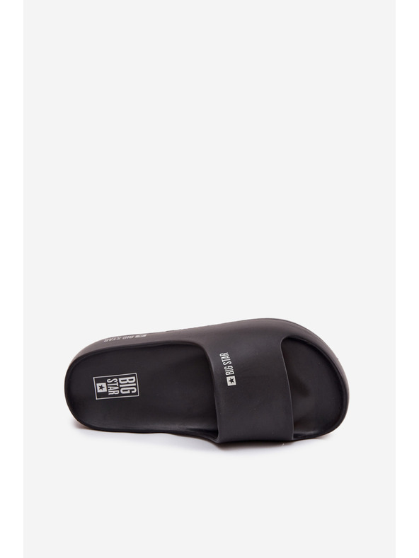 BIG STAR SHOES Dámske papuče na masívnej platforme Big Star – čierne