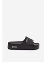 BIG STAR SHOES Dámske papuče na masívnej platforme Big Star – čierne