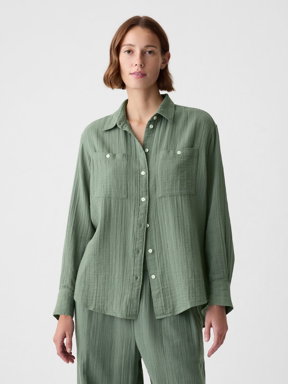 GAP Mušelínová košeľa oversize GAP