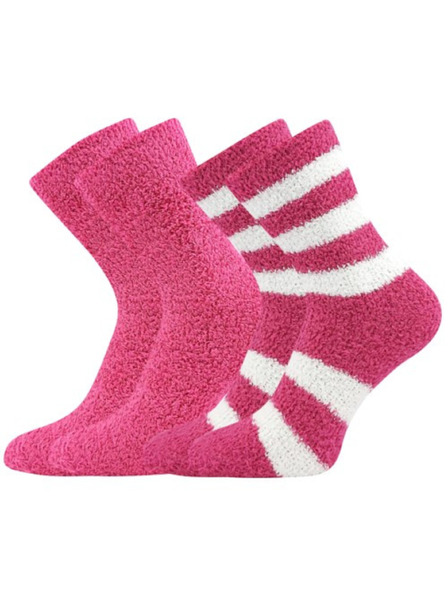 BOMA Sada dvoch - ponožky Boma domáce ružové (Svetlana-magenta)