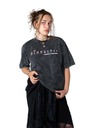 Meatfly Meatfly unisex tričko Big Shock Krajdos Black Acid Wash