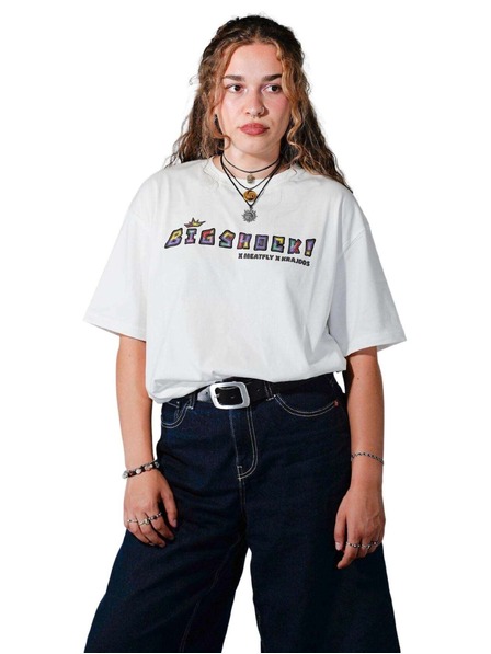 Meatfly Meatfly unisex tričko Big Shock Krajdos White