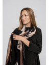 Moodo Vzorkovaný šál čierny Moodo