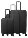 Travelite Sada cestovných kufrov Travelite Air Stripe S exp, M exp, L Black