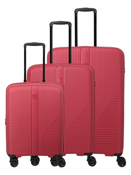 Travelite Sada cestovných kufrov Travelite Air Stripe S exp, M exp, L Red