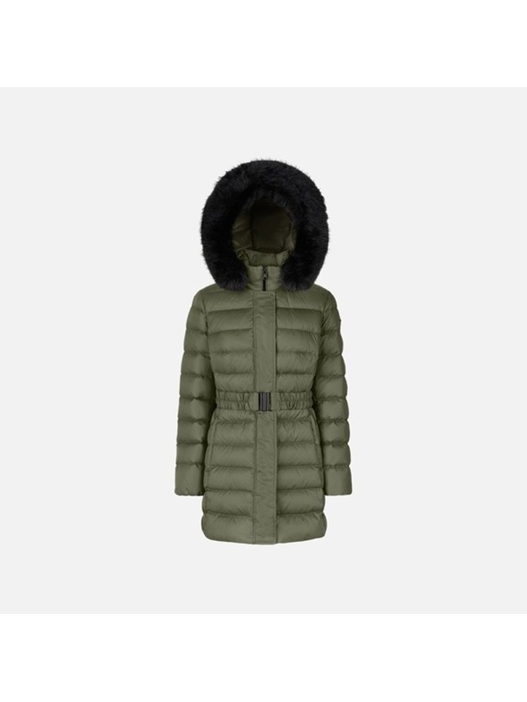 Geox Khaki dámska péřová bunda Geox Catria