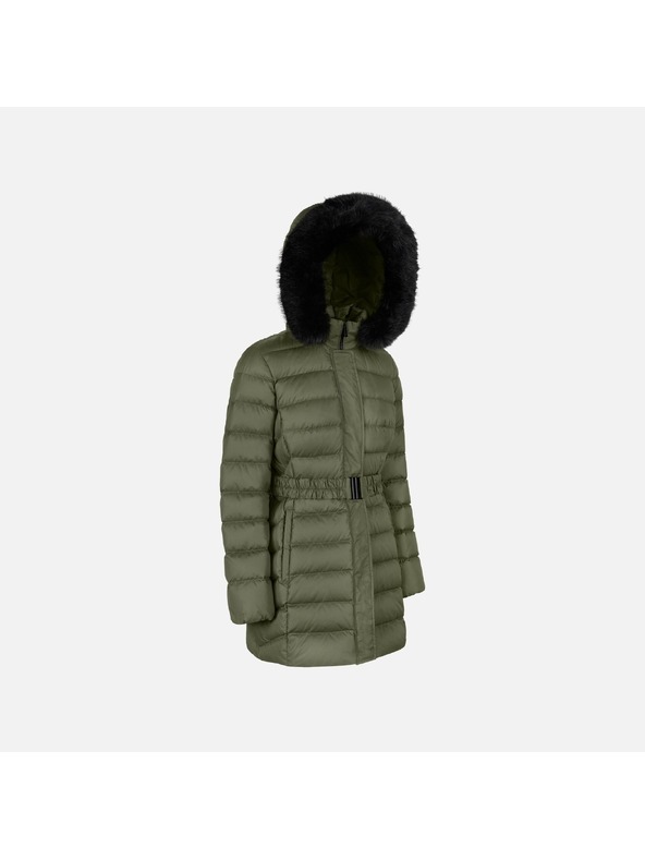 Geox Khaki dámska péřová bunda Geox Catria