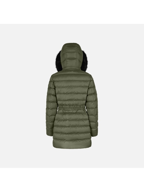Geox Khaki dámska péřová bunda Geox Catria