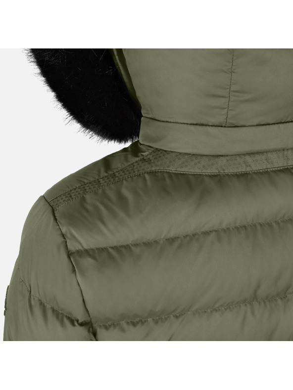 Geox Khaki dámska péřová bunda Geox Catria