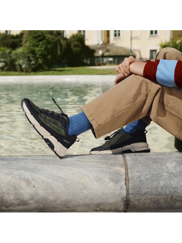 Geox Khaki chlapčenská obuv na prvé kroky Geox Flexyper Plus