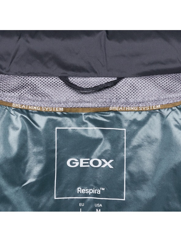Geox Tmavě modrá pánská prešívaná bunda Geox Warrens
