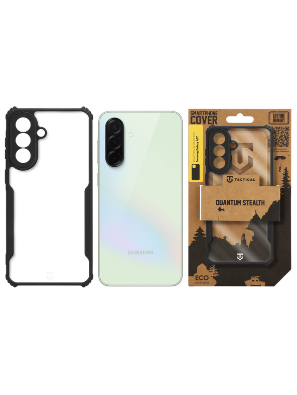 Tactical Tactical Quantum Stealth puzdro pre Samsung Galaxy A37 Clear/Black