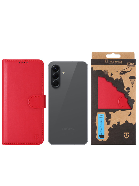Tactical Tactical Field Notes puzdro pre Samsung Galaxy A57 Red
