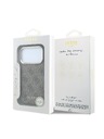 Guess Guess PU Leather 4G Gold Frame MagSafe Zadný Kryt pre iPhone 18 Pro Brown