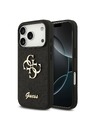 Guess Guess PU Fixed Glitter 4G Metal Logo Zadný Kryt pre iPhone 18 Pro Black