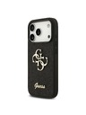 Guess Guess PU Fixed Glitter 4G Metal Logo Zadný Kryt pre iPhone 18 Pro Black