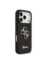 Guess Guess PU Fixed Glitter 4G Metal Logo Zadný Kryt pre iPhone 18 Pro Black