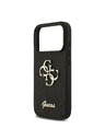 Guess Guess PU Fixed Glitter 4G Metal Logo Zadný Kryt pre iPhone 18 Pro Black