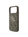 Guess Guess PU 4G Metal Logo Zadný Kryt pre iPhone 18 Pro Brown