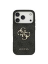 Guess Guess PU 4G Metal Logo Zadný Kryt pre iPhone 18 Pro Grey