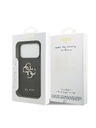 Guess Guess PU 4G Metal Logo Zadný Kryt pre iPhone 18 Pro Grey
