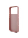 Guess Guess PU Fixed Glitter 4G Metal Logo Zadný Kryt pre iPhone 18 Pro Pink