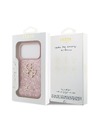 Guess Guess PU Fixed Glitter 4G Metal Logo Zadný Kryt pre iPhone 18 Pro Pink