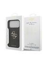 Guess Guess PU 4G Metal Logo Zadný Kryt pre iPhone 18 Pro Max Grey