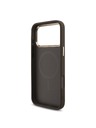 Guess Guess PU Leather 4G Strass Triangle Logo Gold Frame MagSafe Zadný Kryt pre iPhone 18 Pro Max Brown
