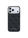 Guess Guess PU Leather 4G Gold Frame MagSafe Zadný Kryt pre iPhone 18 Pro Max Black
