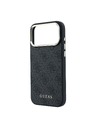 Guess Guess PU Leather 4G Gold Frame MagSafe Zadný Kryt pre iPhone 18 Pro Max Black