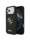Guess Guess PU Fixed Glitter 4G Metal Logo Zadný Kryt pre iPhone 18 Pro Max Black