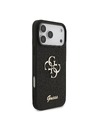 Guess Guess PU Fixed Glitter 4G Metal Logo Zadný Kryt pre iPhone 18 Pro Max Black