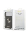 Guess Guess PU Fixed Glitter 4G Metal Logo Zadný Kryt pre iPhone 18 Pro Max Black